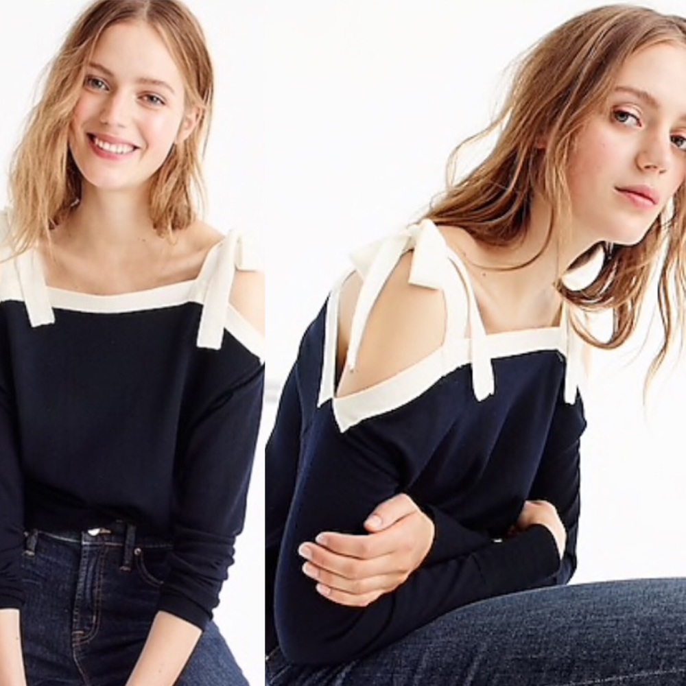 🆕 J. Crew Tie Shoulder Sweater